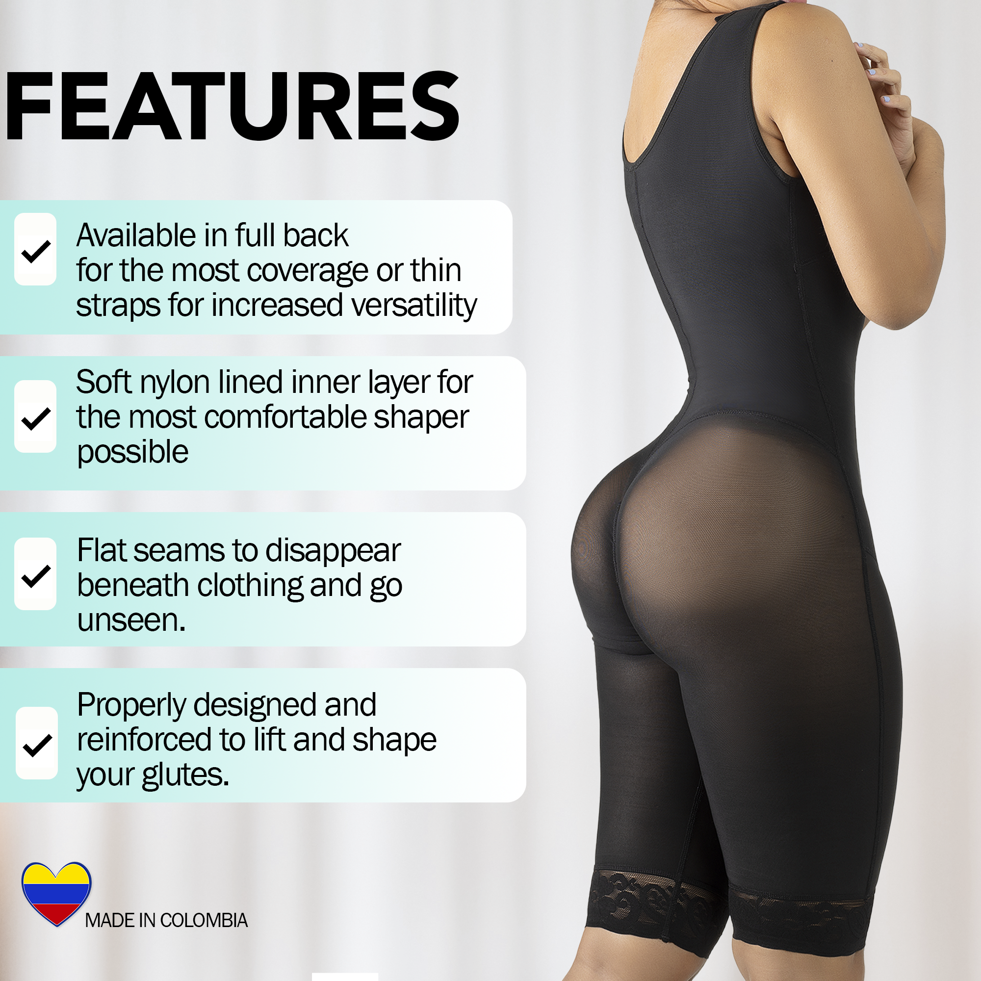 1681- Stage 2 Premolded Booty Faja