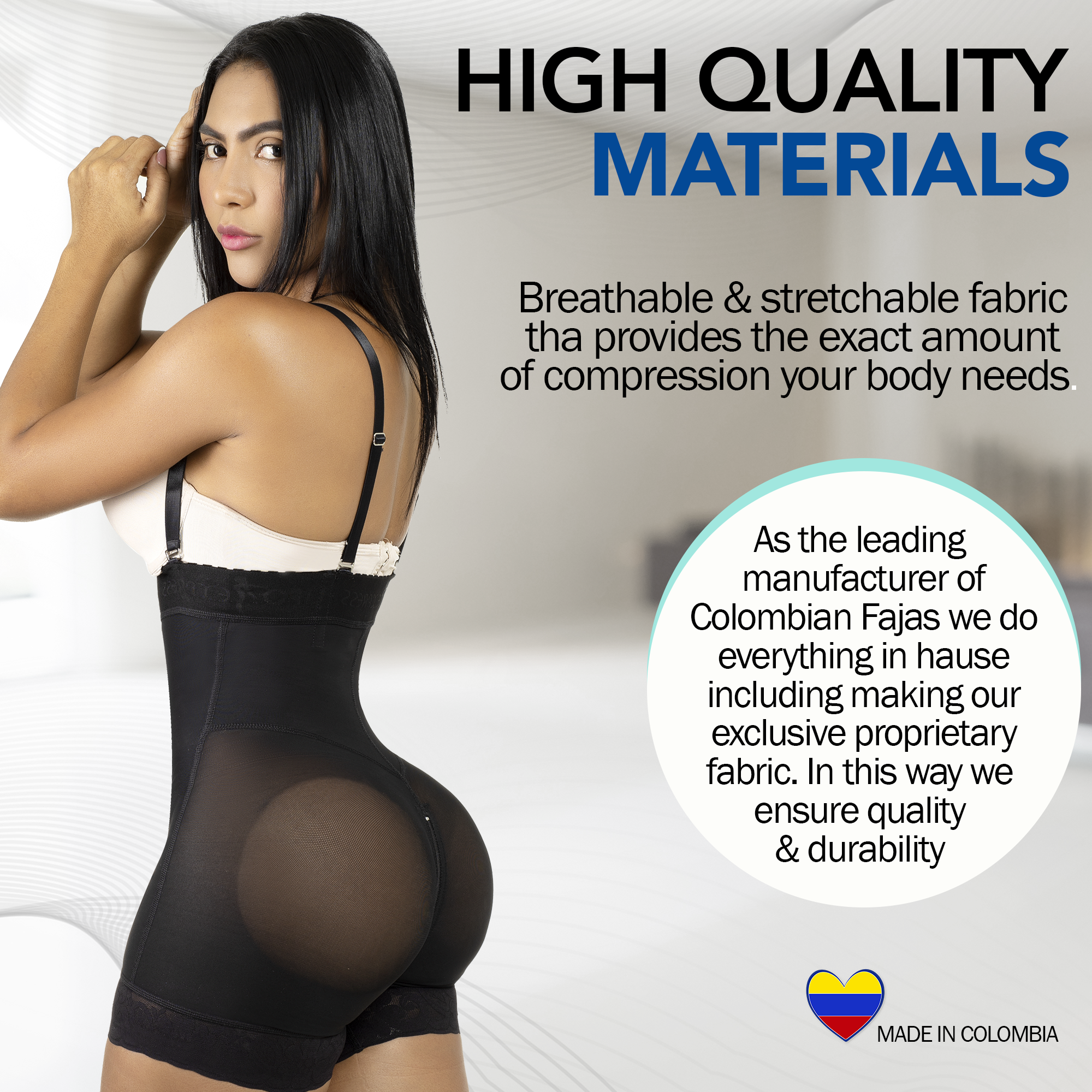 1683- Strapless Short Seamless Derriere Lift