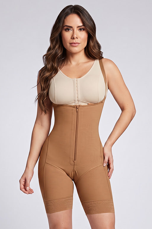 1687 - Colombian BBL Faja with Lycra Derriere & Front Zipper