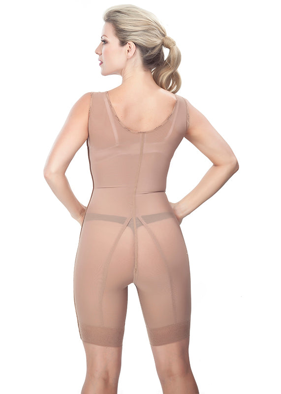 lipo express curves Bodyshaper Faja Brown size M Sleeves And Long