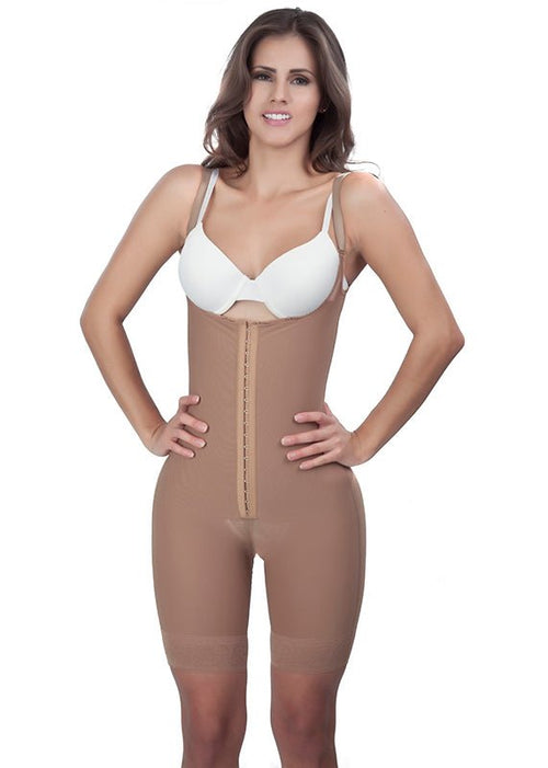 1647 - Lipo Express 2nd Stage Faja Thin Strap half leg Lycra Derriere - Perfect Bodies
